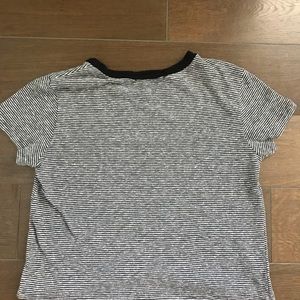 Forever 21 stripes cropped shirt